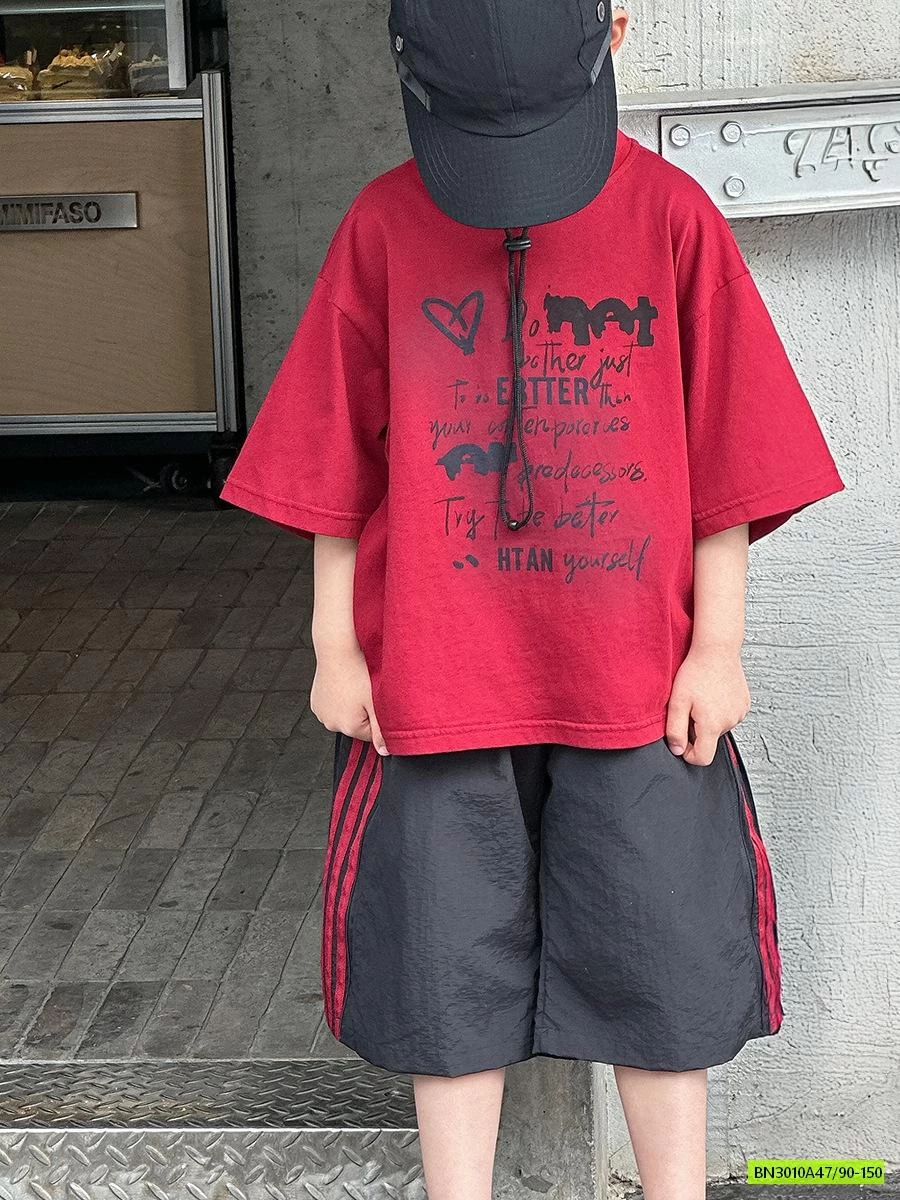 ÁO ĐỎ MIX SHORT ĐEN