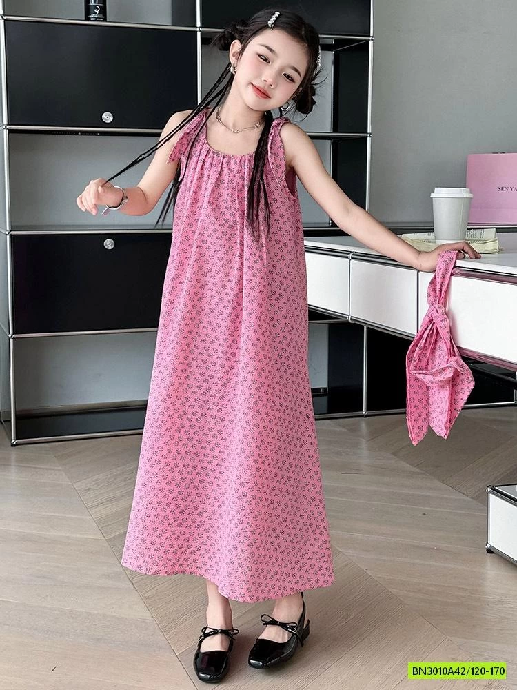 ĐẦM MAXI HỒNG 2 DÂY (KO KÈM TÚI)