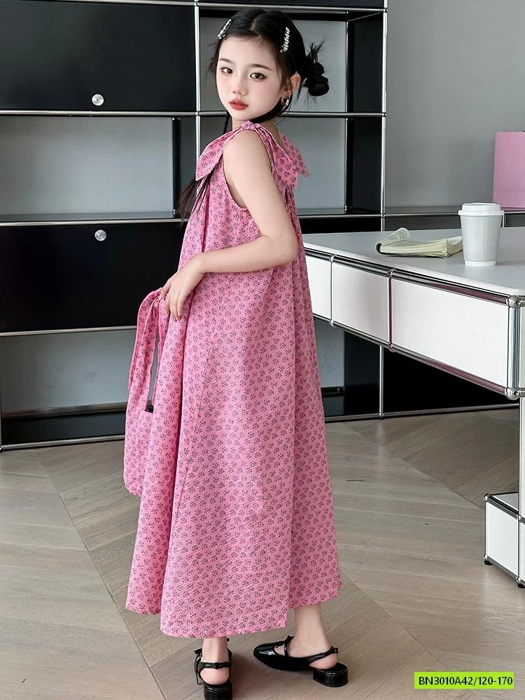 ĐẦM MAXI HỒNG 2 DÂY (KO KÈM TÚI)