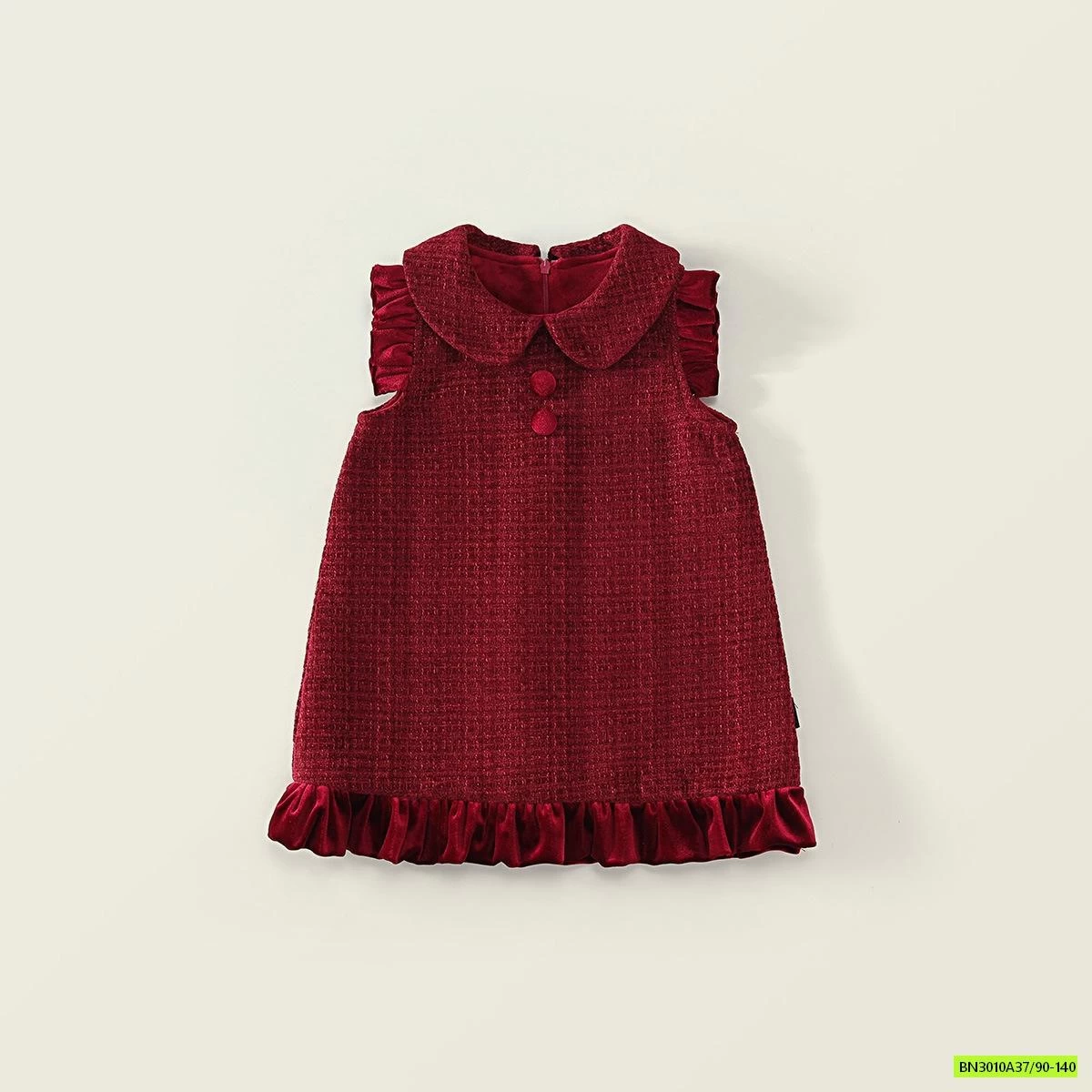 ĐẦM DẠ ĐỎ LÓT NHUNG PREMIUM