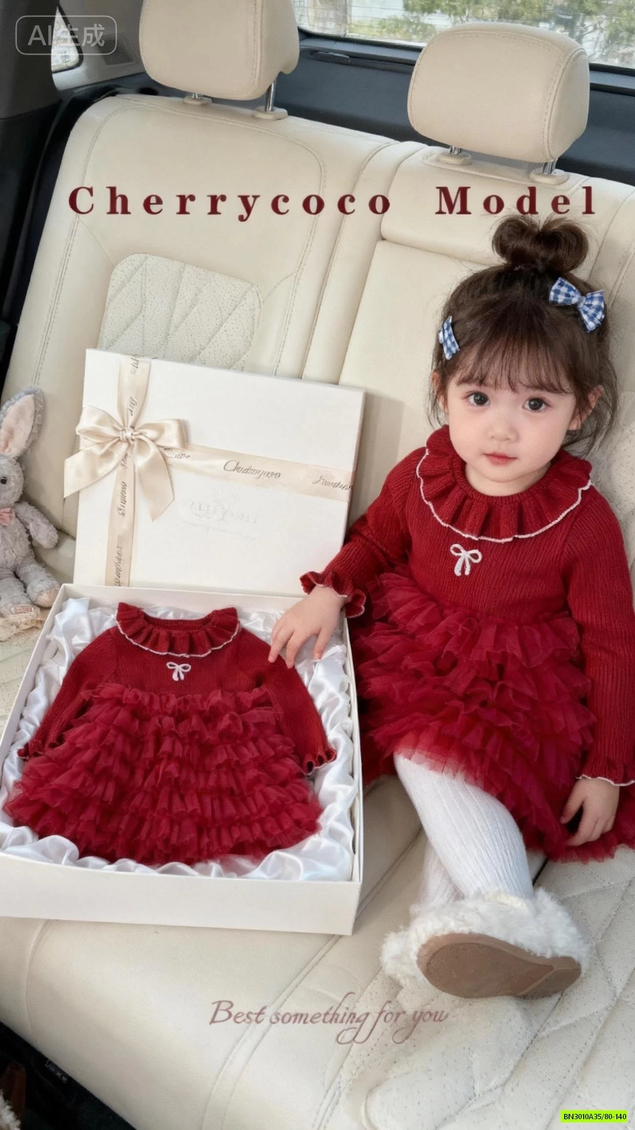 ĐẦM LEN TUTU ĐỎ CHERRYCOCO