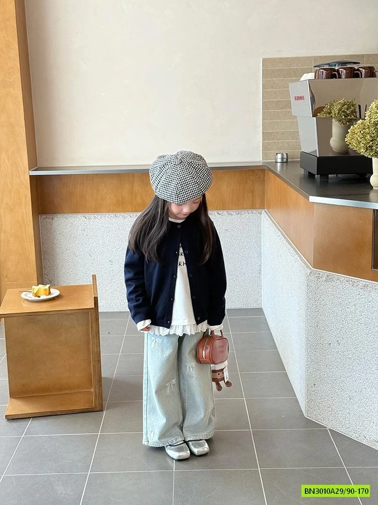 JEANS SUÔNG THÊU NƠ 25F044 AMBB