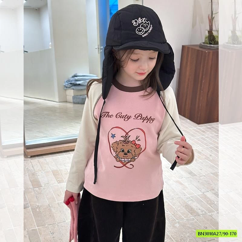 ÁO NỈ PHỐI MÀU TAY 25G062 AMBB