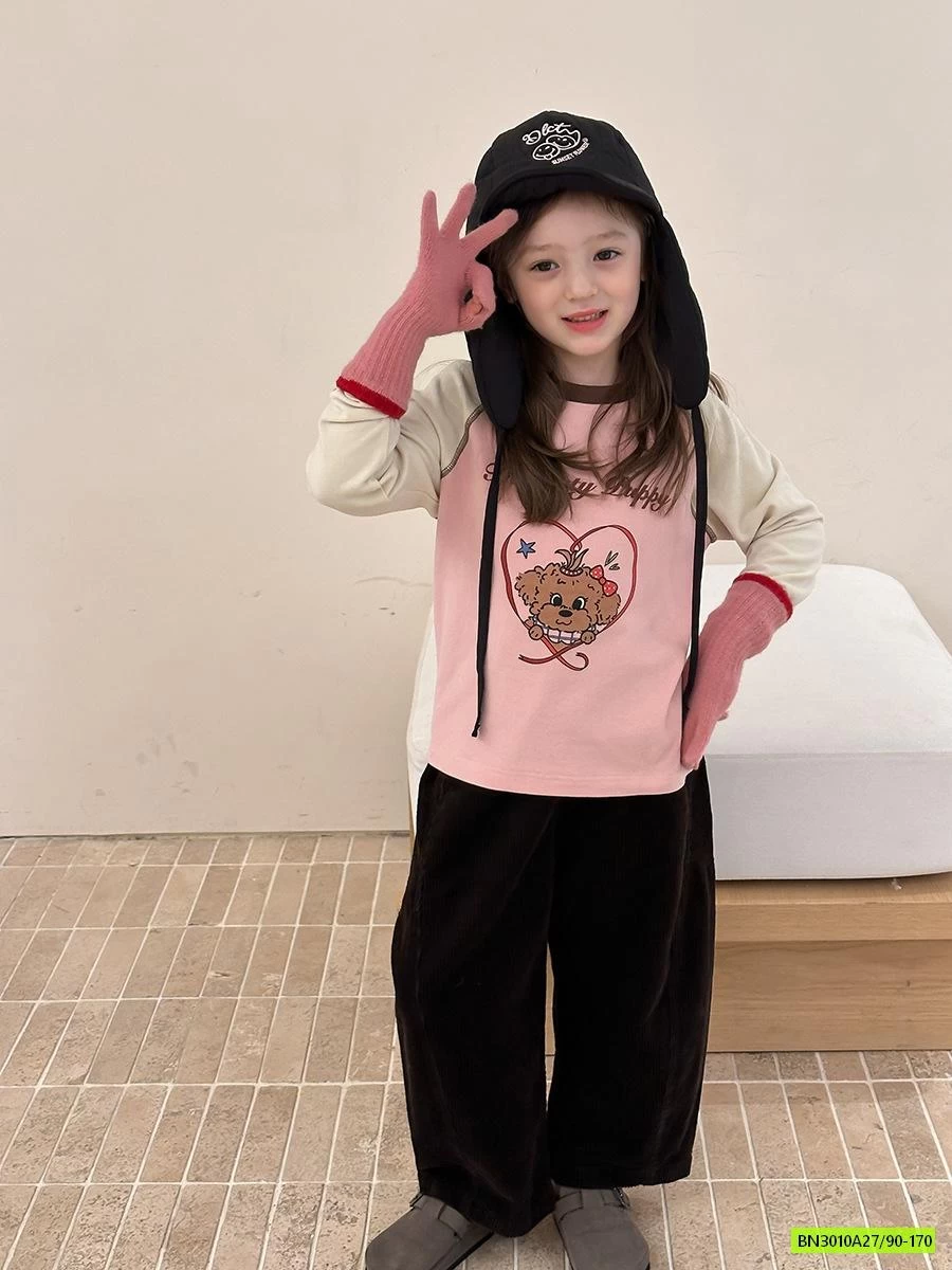 ÁO NỈ PHỐI MÀU TAY 25G062 AMBB