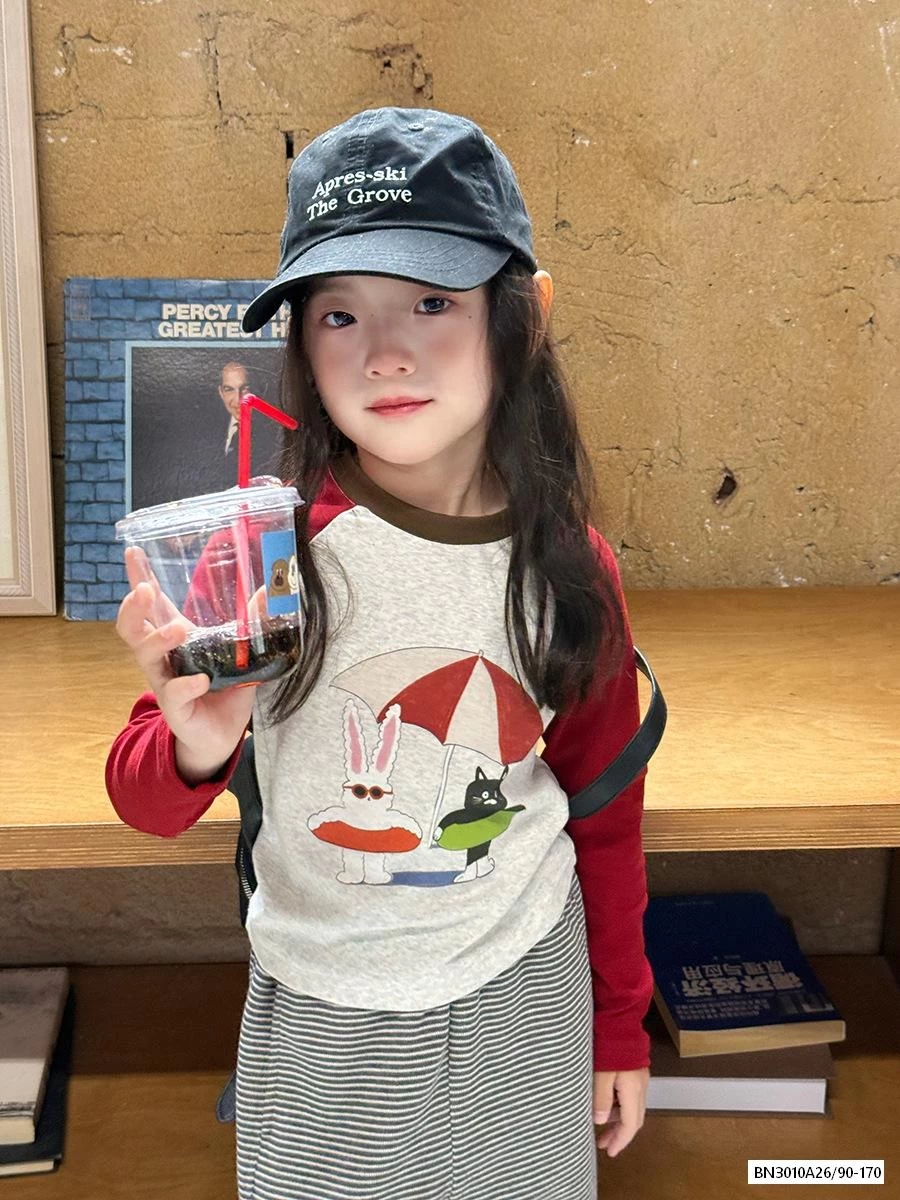 ÁO THUN PHỐI MÀU TAY 25F019 AMBB