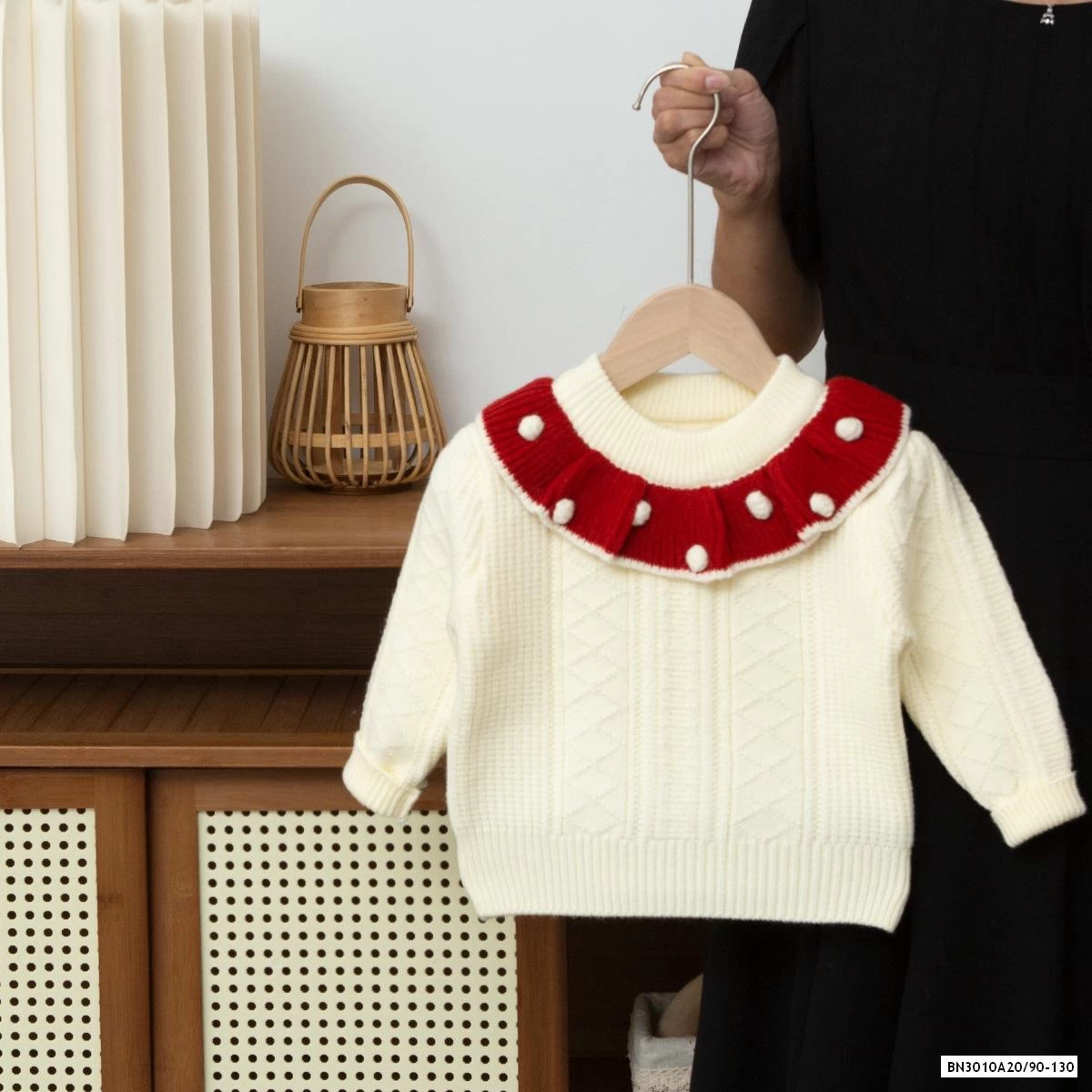 ÁO LEN CỔ VIỀN BÈO