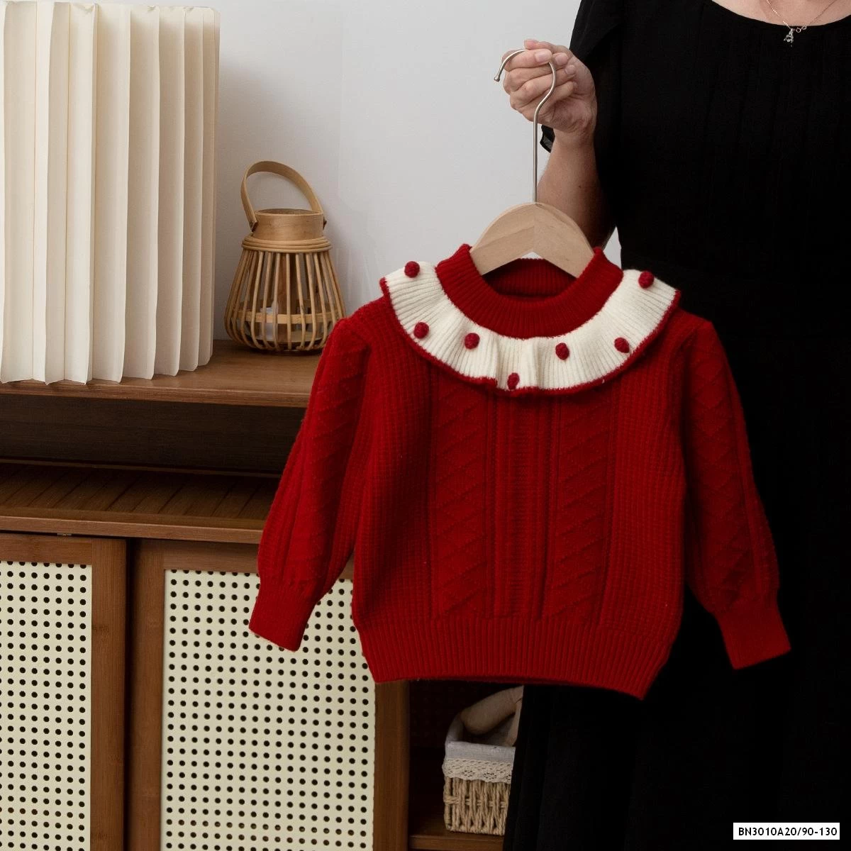 ÁO LEN CỔ VIỀN BÈO