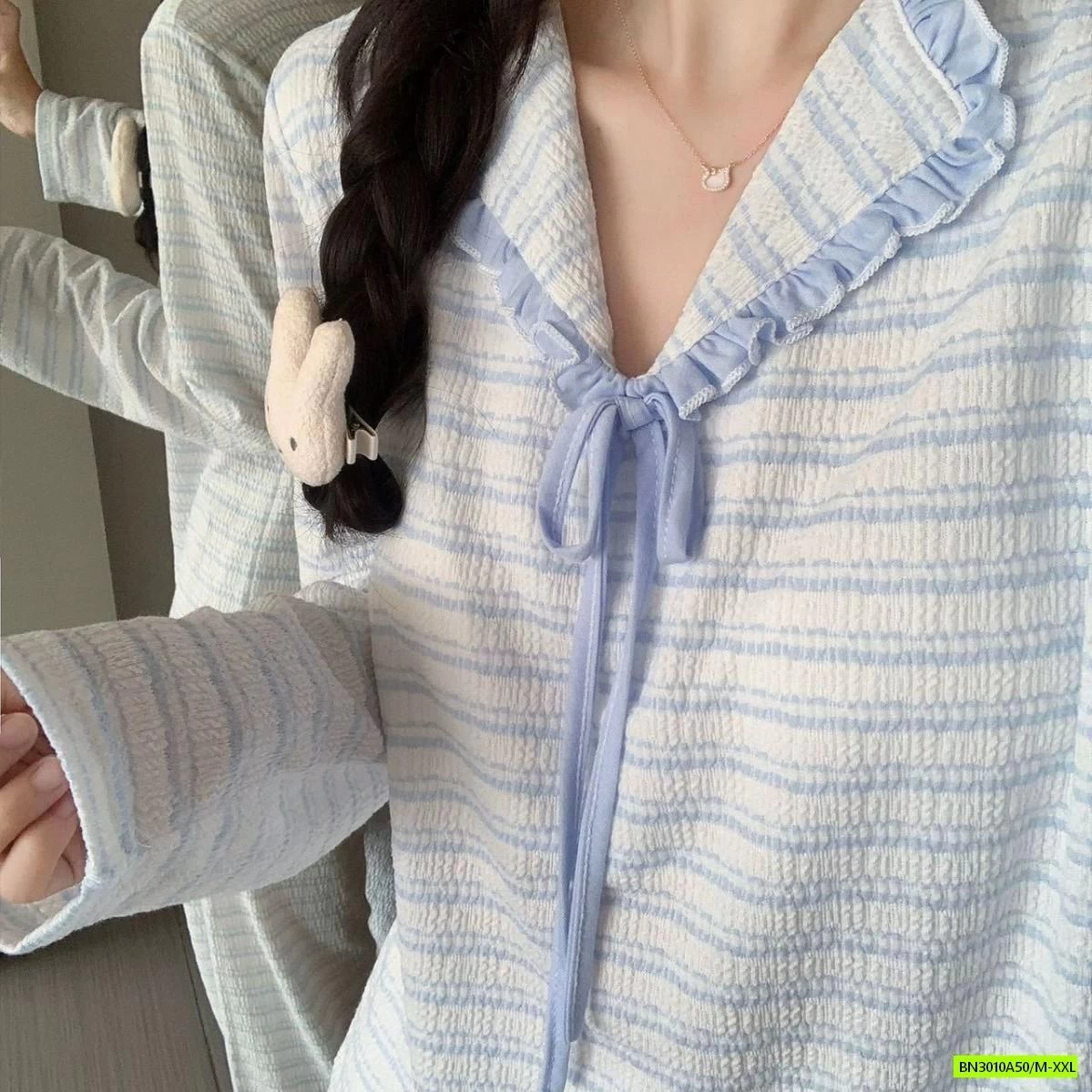 PIZAMA XỐP NHĂN DÀI TAY MÙA THU