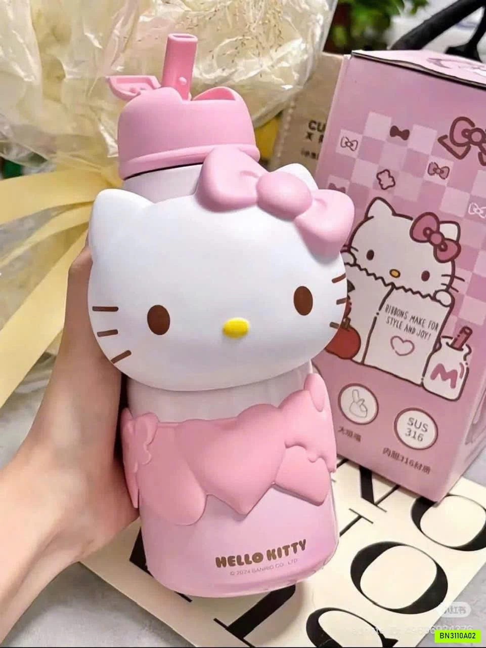 BÌNH NƯỚC GIỮ NHIỆT SANRIO CAO CẤP