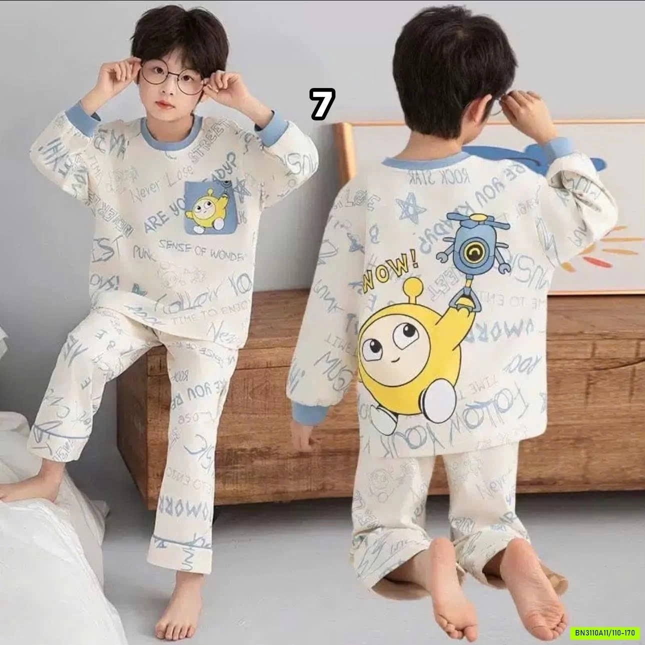 BỘ MẶC NHÀ BÉ TRAI SZ ĐẠI
