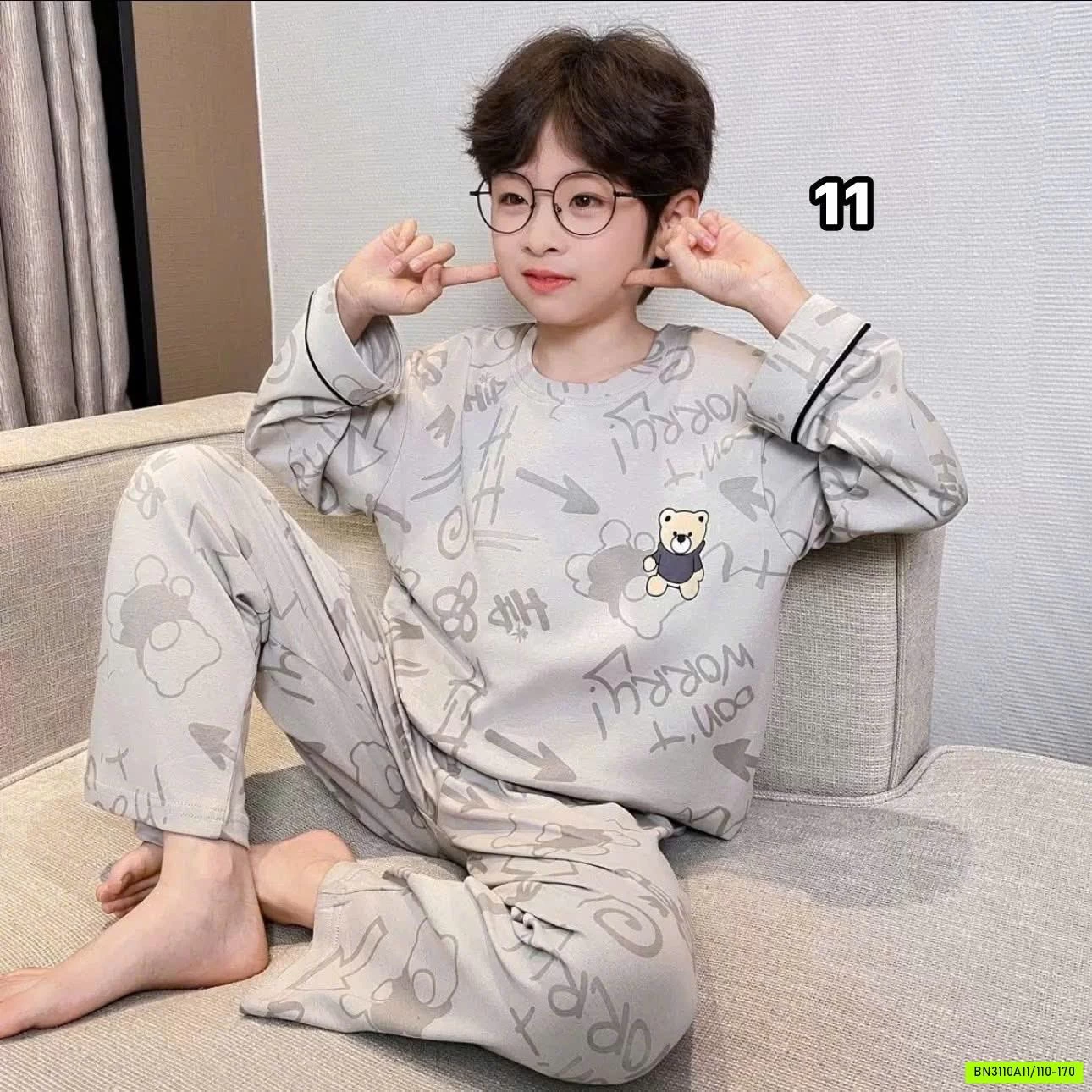 BỘ MẶC NHÀ BÉ TRAI SZ ĐẠI