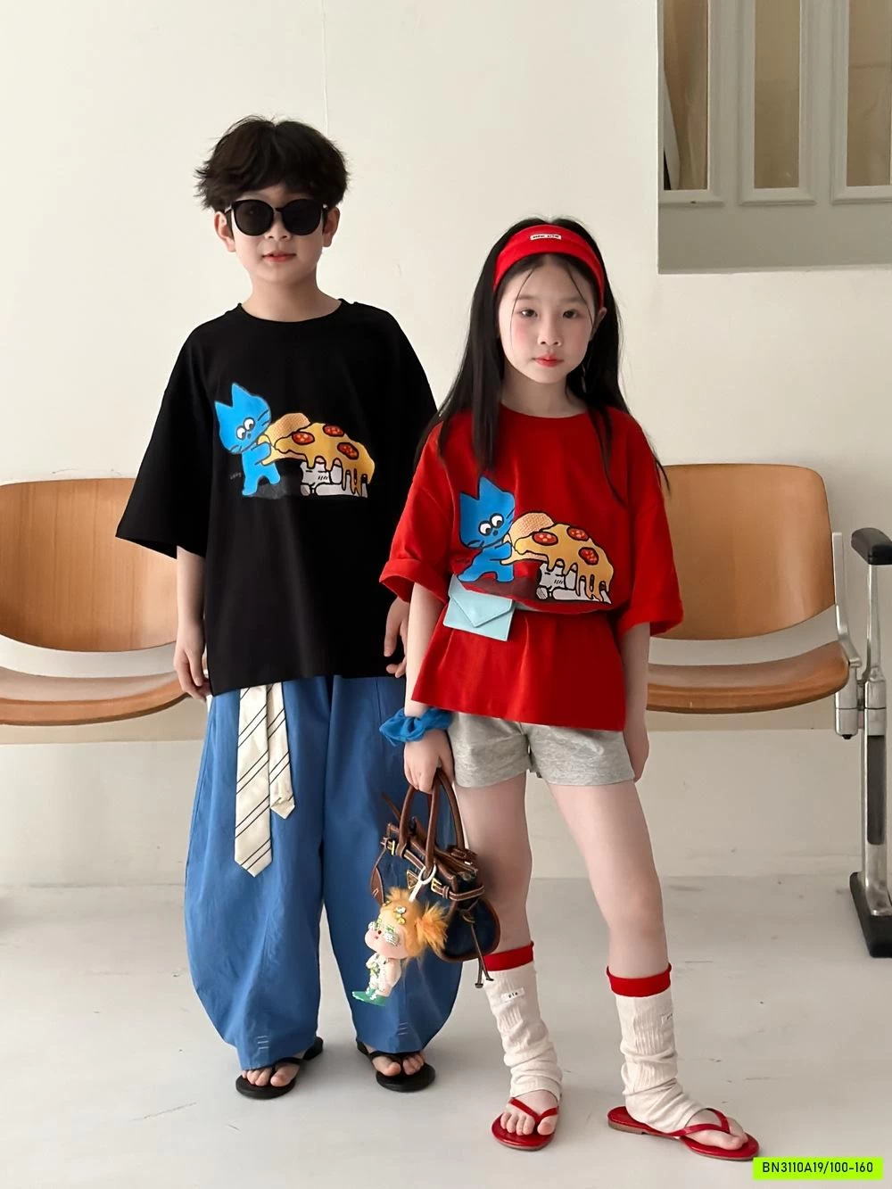 ÁO THUN MÈO PHÔ-MAI KUMAIKIDS