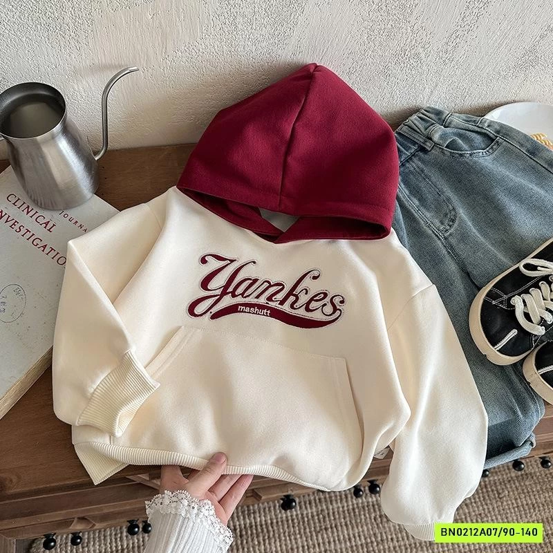 HOODIE TÚI TRƯỚC PHỐI MÀU MŨ