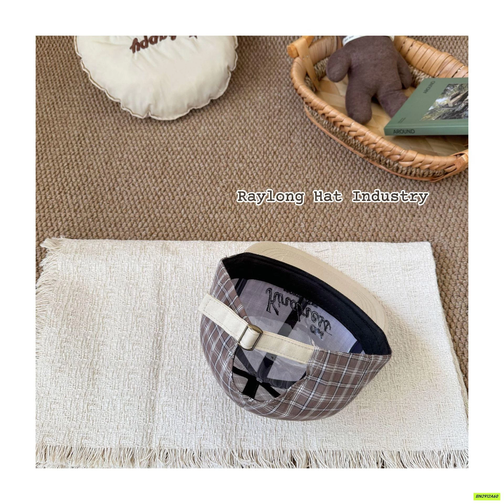 MŨ LƯỠI TRAI TÁN PHẲNG CHÓP CARO