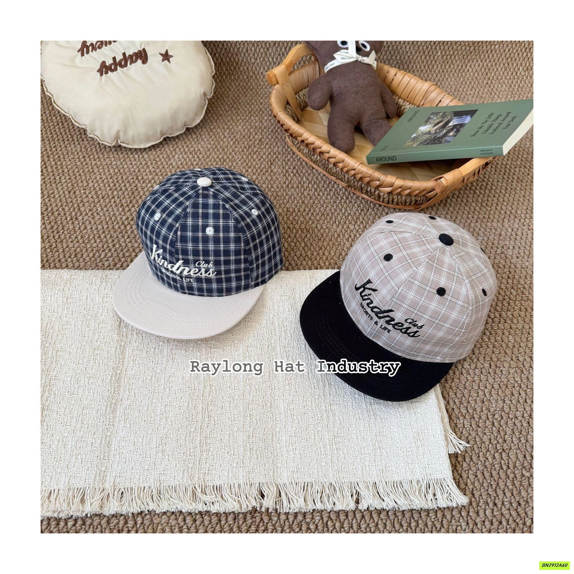 MŨ LƯỠI TRAI TÁN PHẲNG CHÓP CARO