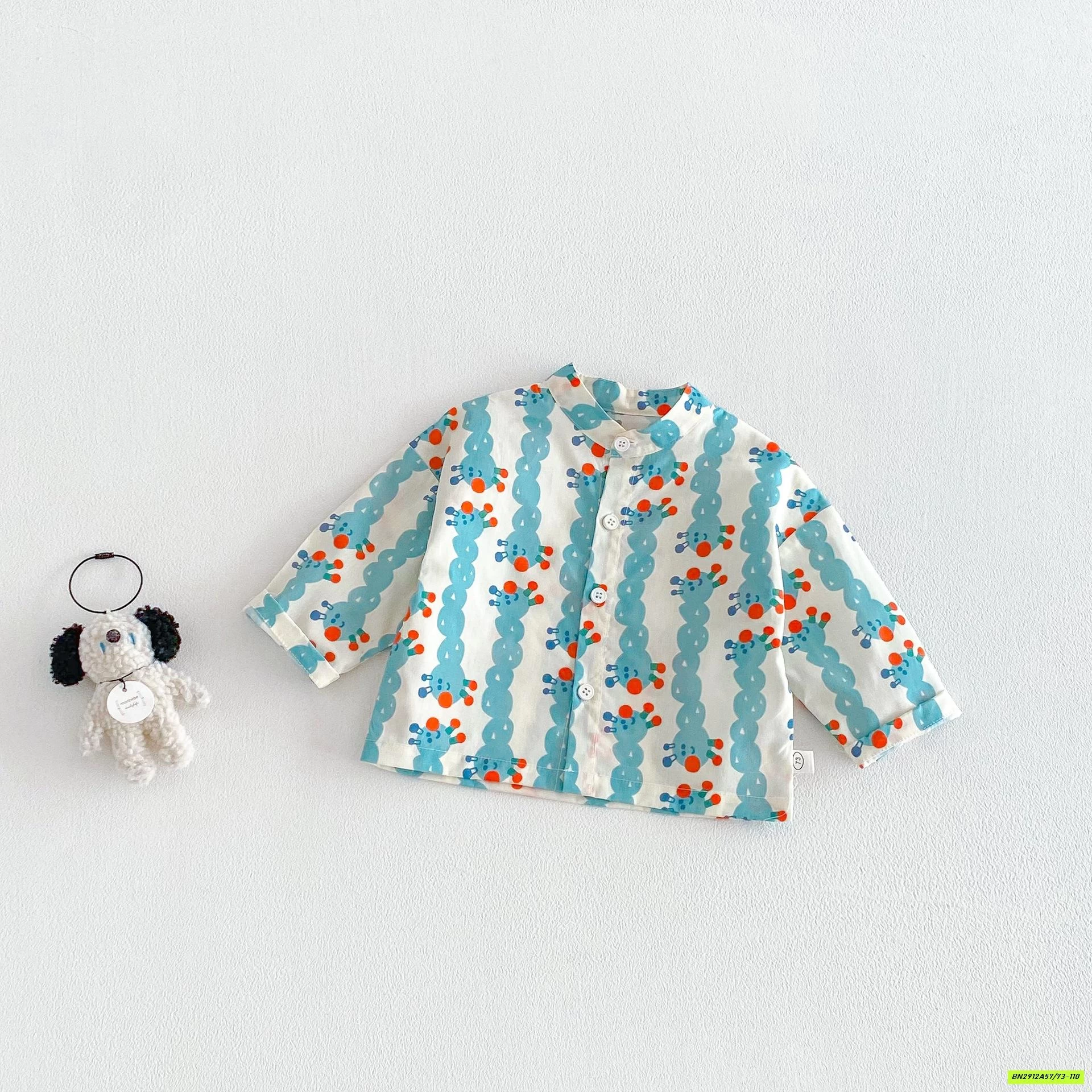 SƠ MI CỔ TRỤ HOẠT HÌNH NHÍ