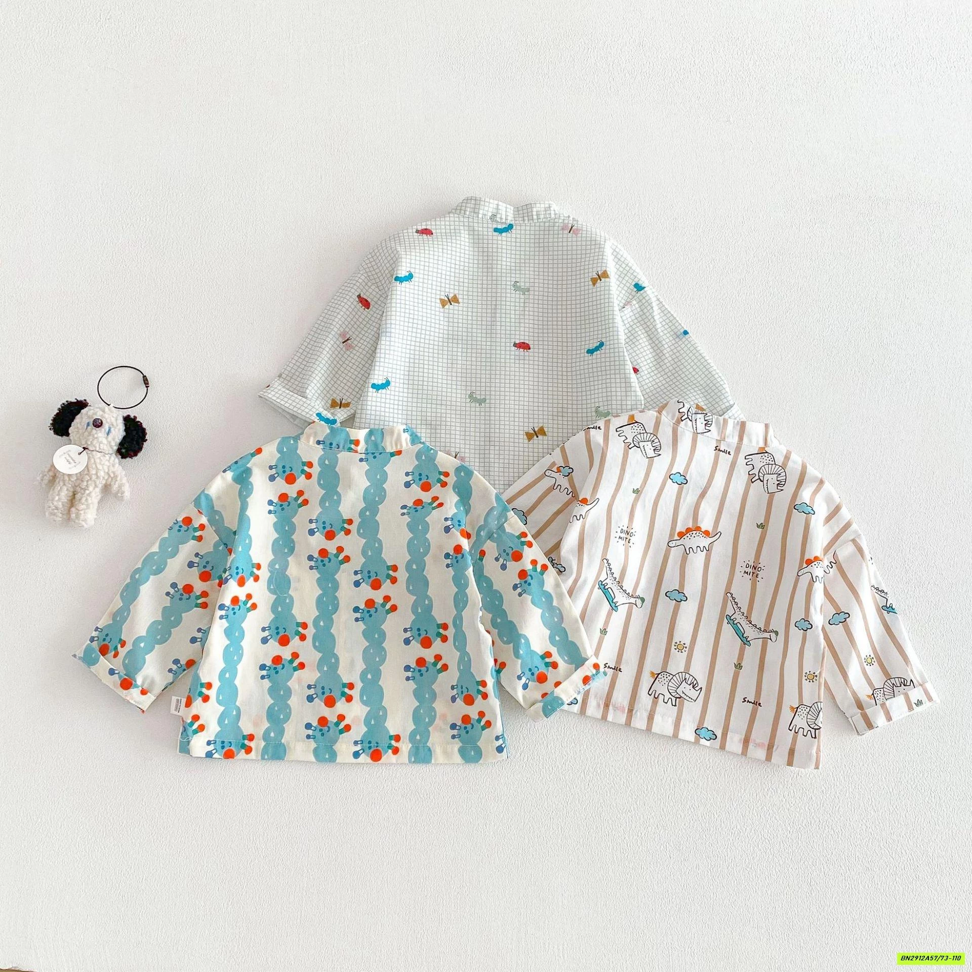 SƠ MI CỔ TRỤ HOẠT HÌNH NHÍ