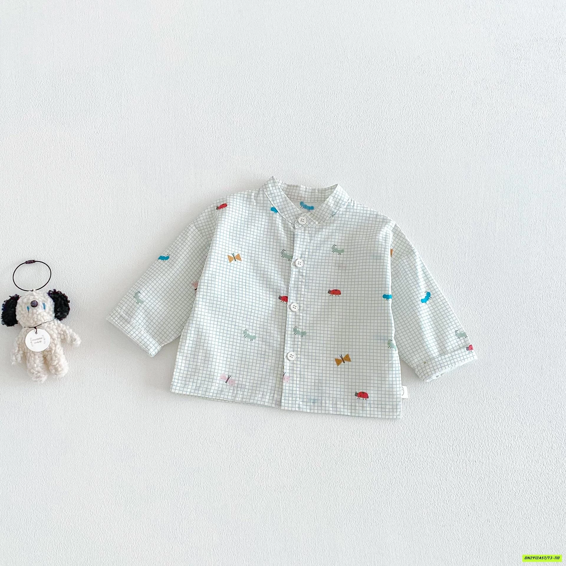 SƠ MI CỔ TRỤ HOẠT HÌNH NHÍ