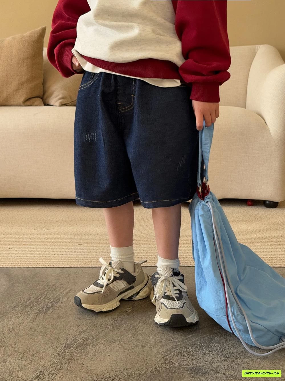 SHORT JEANS BẠC GỐI BASIC