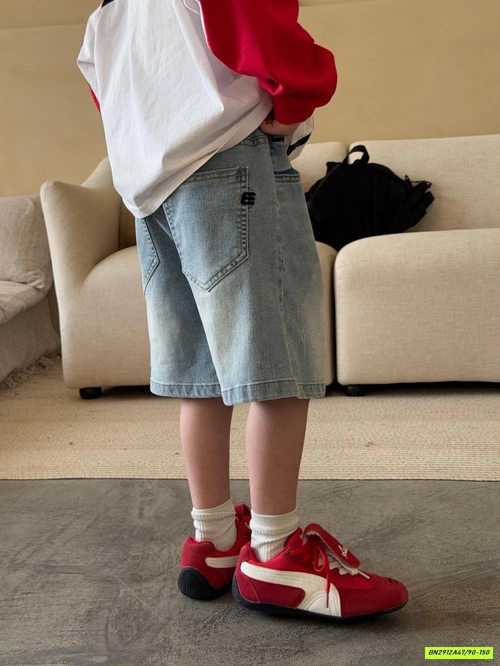 SHORT JEANS BẠC GỐI BASIC