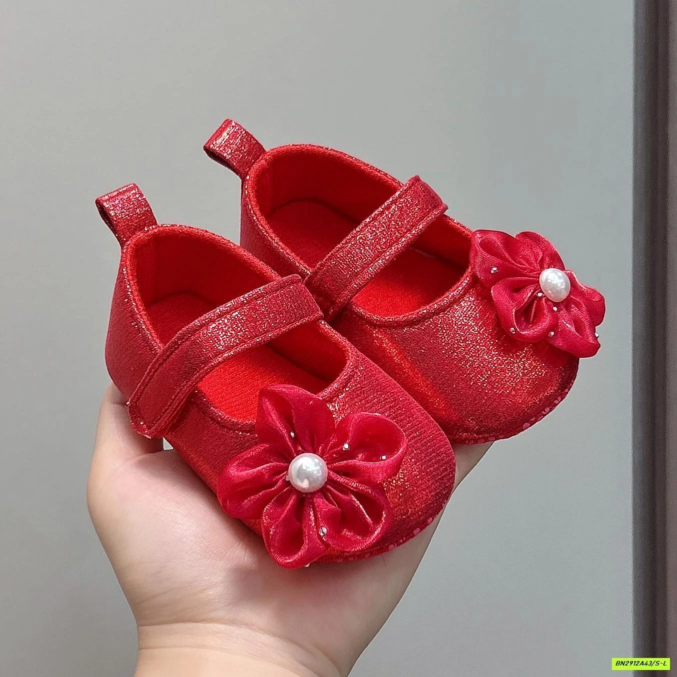 GIÀY BÚP BÊ TẬP ĐI GẮN HOA