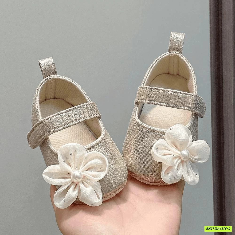 GIÀY BÚP BÊ TẬP ĐI GẮN HOA