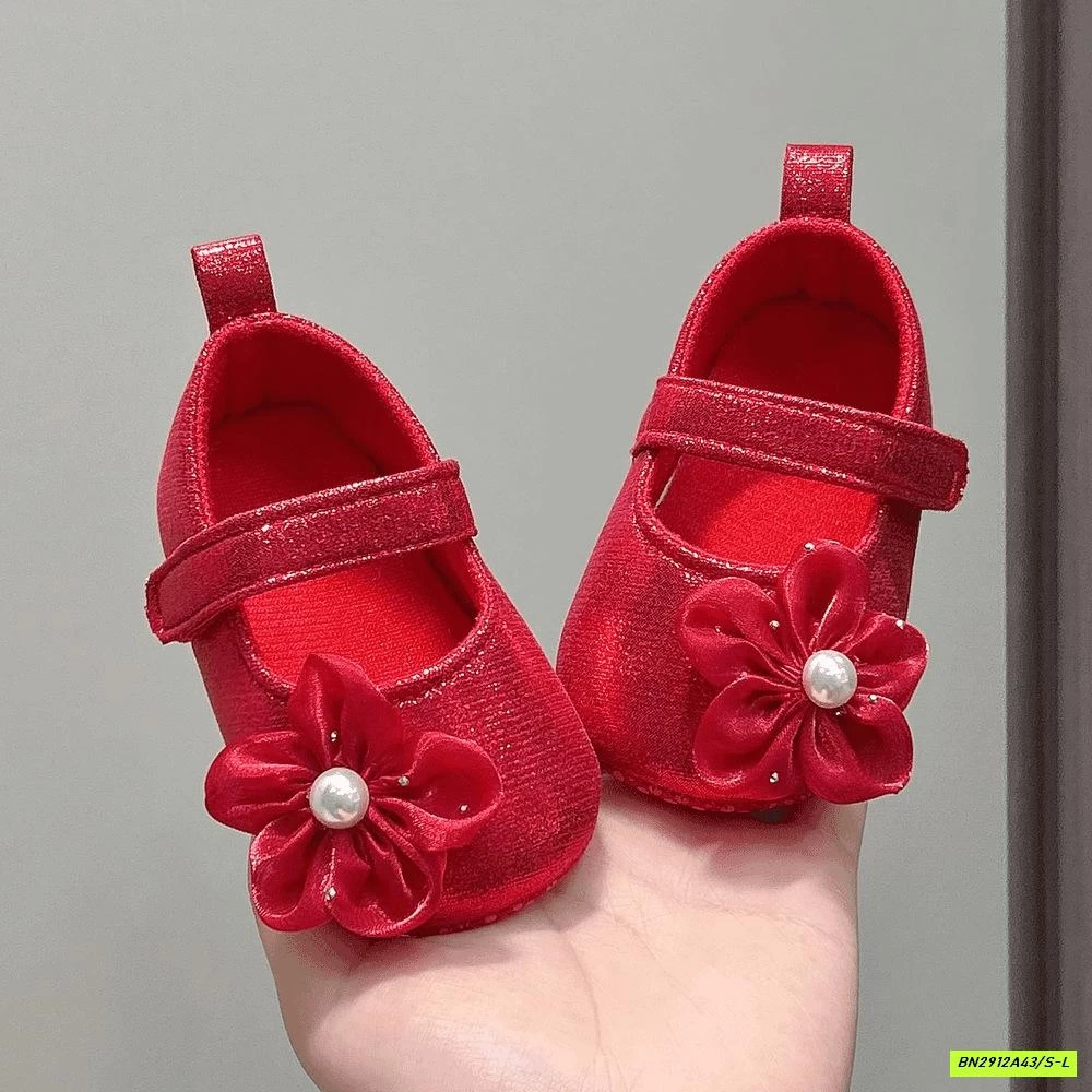 GIÀY BÚP BÊ TẬP ĐI GẮN HOA