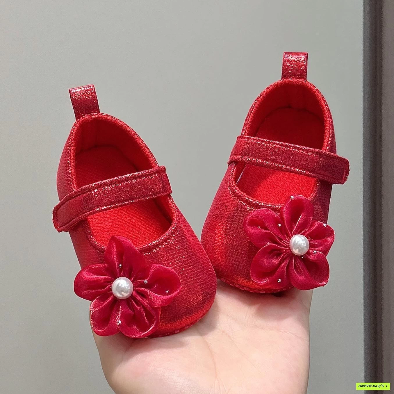 GIÀY BÚP BÊ TẬP ĐI GẮN HOA