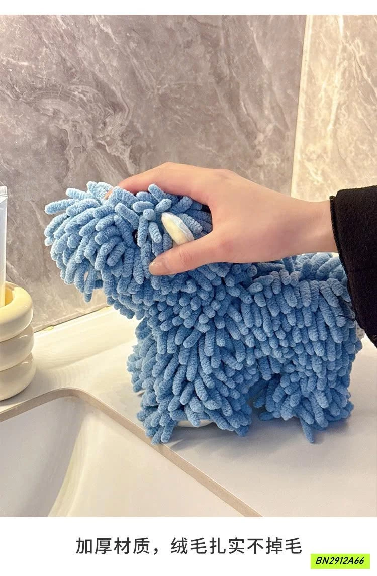 CÚN BÔNG LAU TAY SỢI SIÊU MỀM