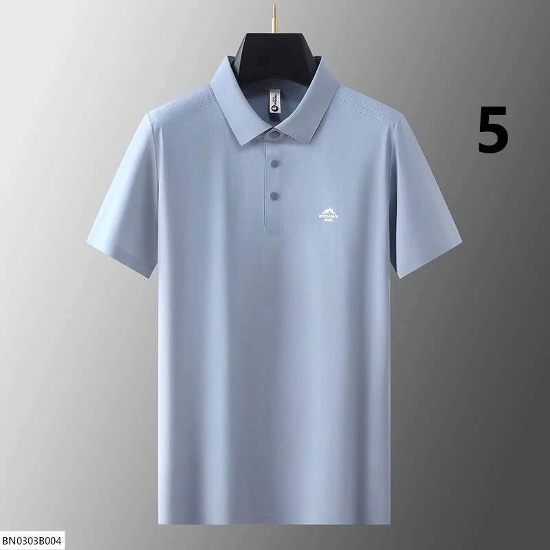 ÁO POLO NAM TRƠN MÀU LOGO NỔI