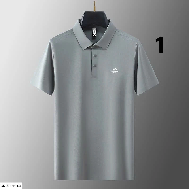 ÁO POLO NAM TRƠN MÀU LOGO NỔI
