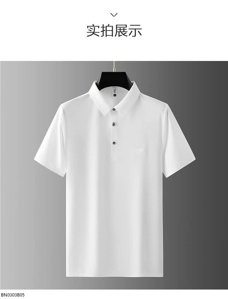 ÁO POLO NAM TRƠN MÀU LOGO TAM GIÁC YD