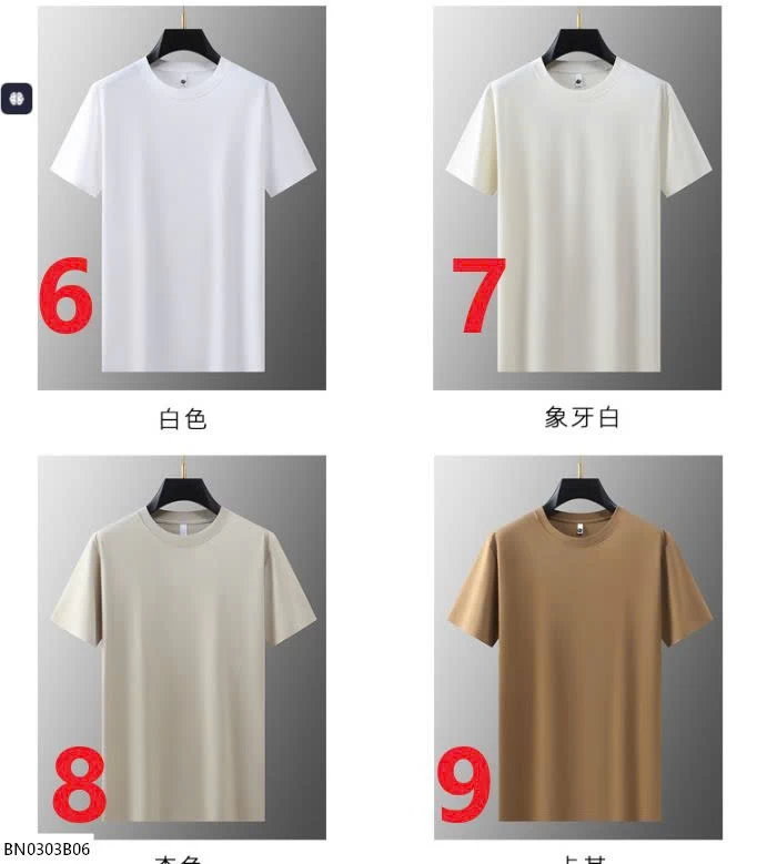 ÁO THUN NAM TRƠN CỔ TRÒN