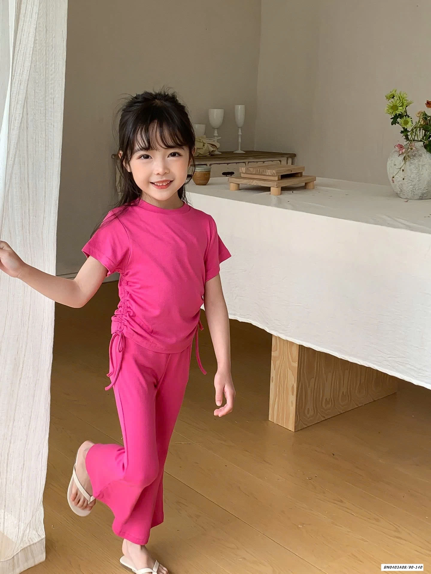 SÉT THUN QUẦN LOE TRƠN MÀU