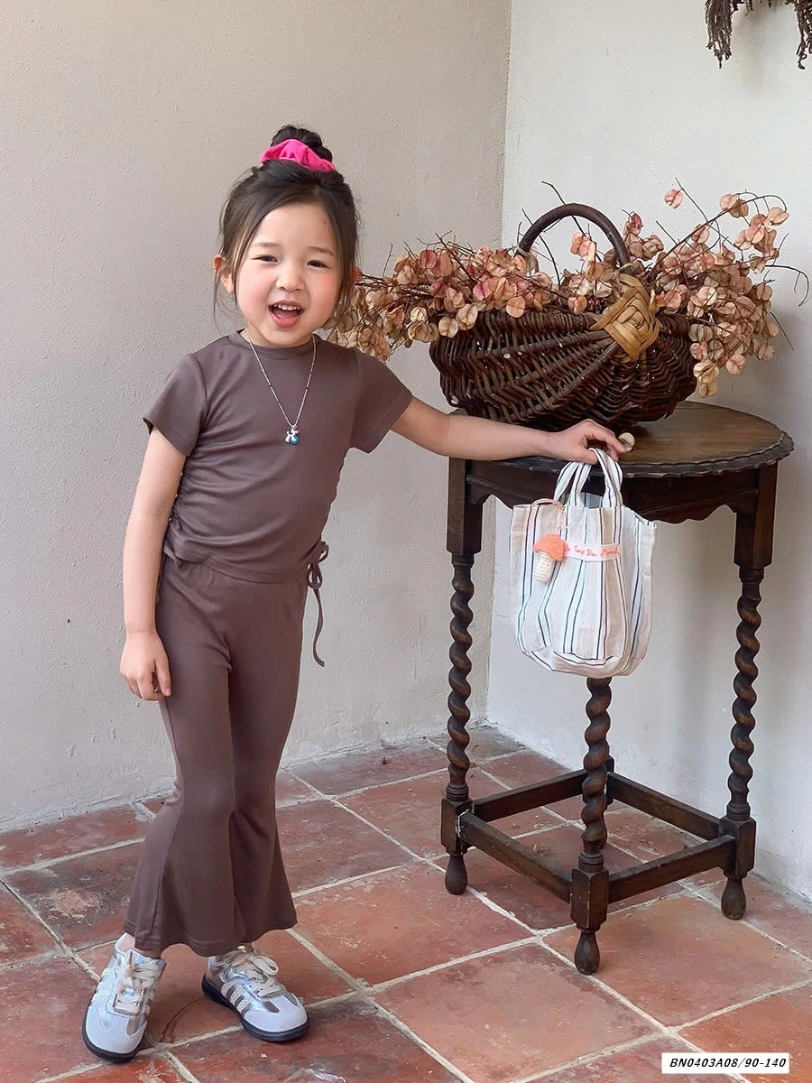 SÉT THUN QUẦN LOE TRƠN MÀU