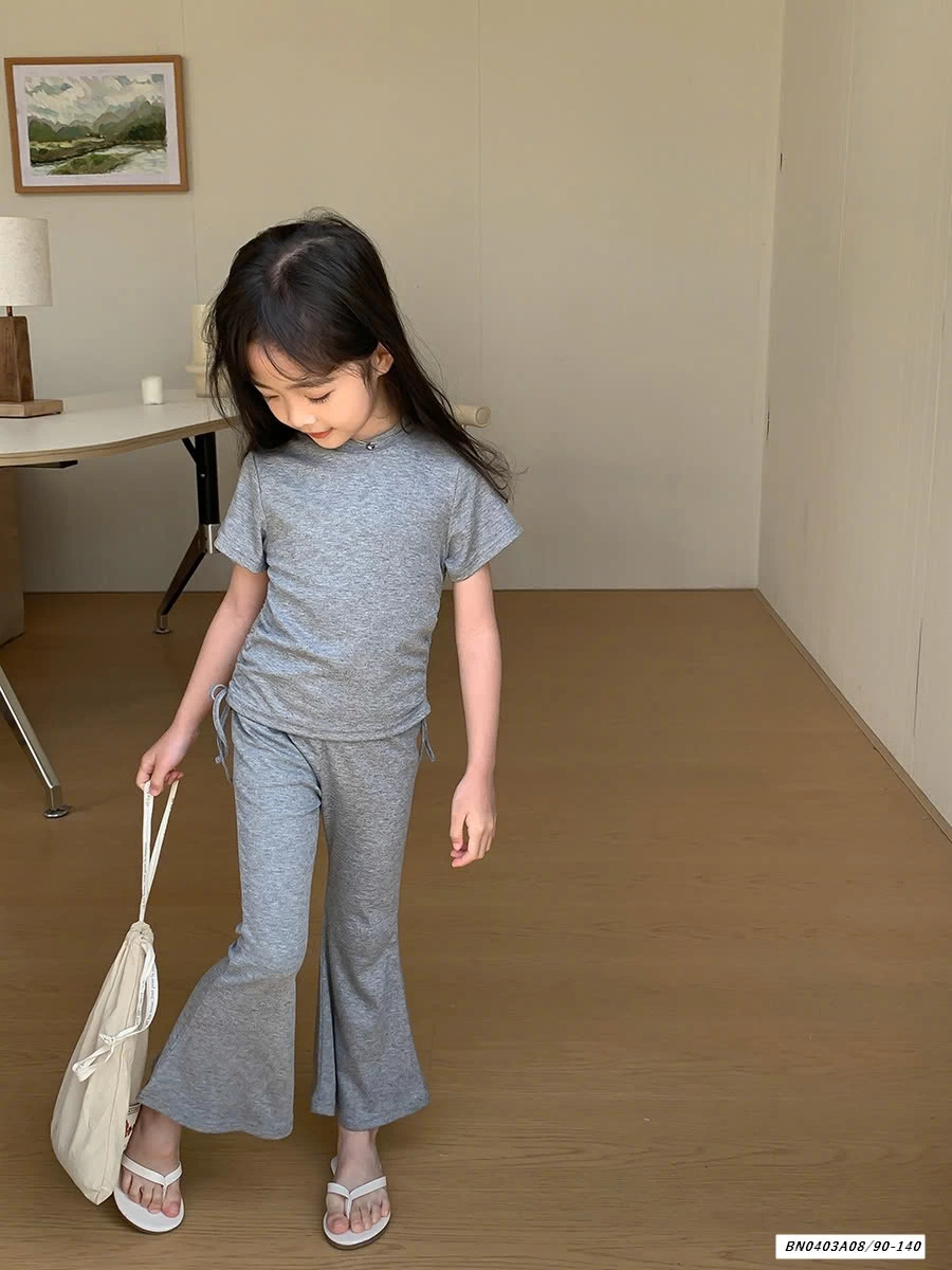 SÉT THUN QUẦN LOE TRƠN MÀU