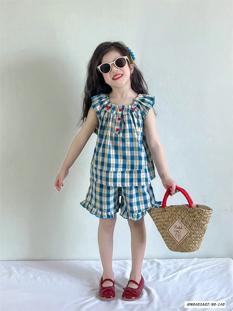 SÉT CARO XANH VIỀN BÈO