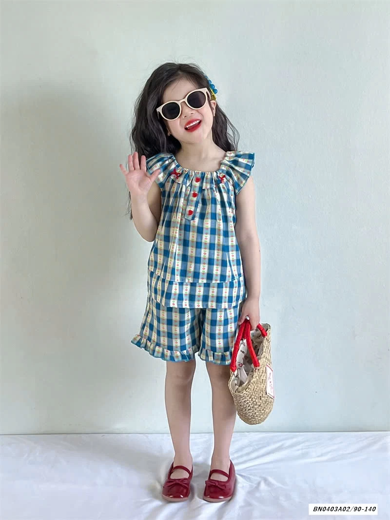 SÉT CARO XANH VIỀN BÈO