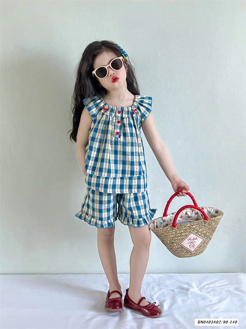 SÉT CARO XANH VIỀN BÈO