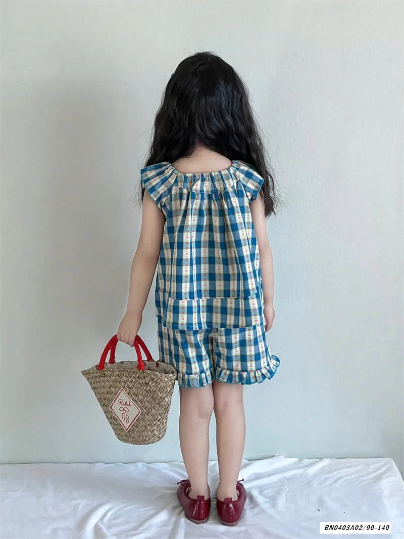 SÉT CARO XANH VIỀN BÈO