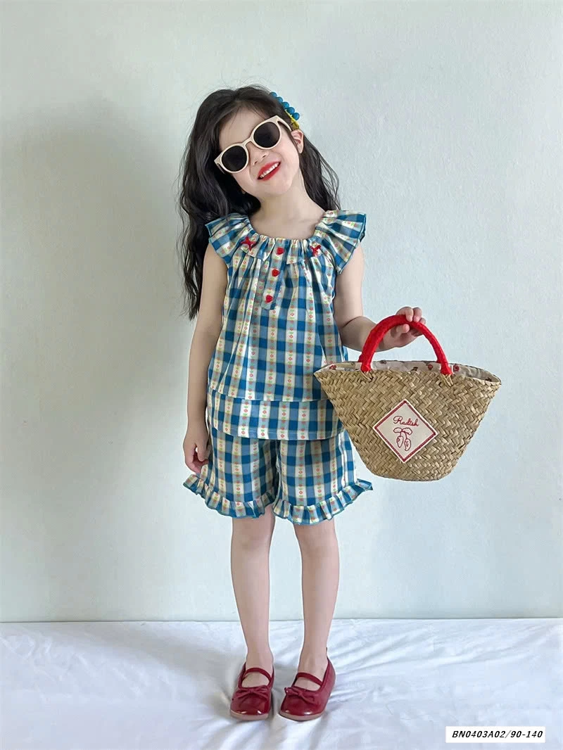 SÉT CARO XANH VIỀN BÈO