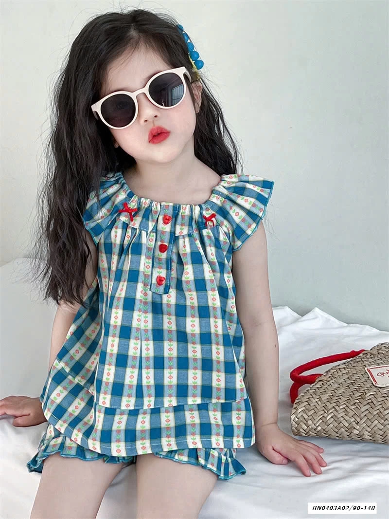 SÉT CARO XANH VIỀN BÈO