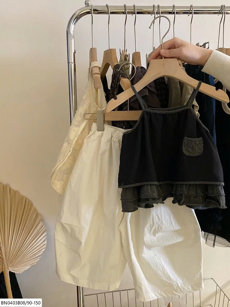 SÉT ÁO 2 DÂY QUẦN SUỐNG TRẮNG