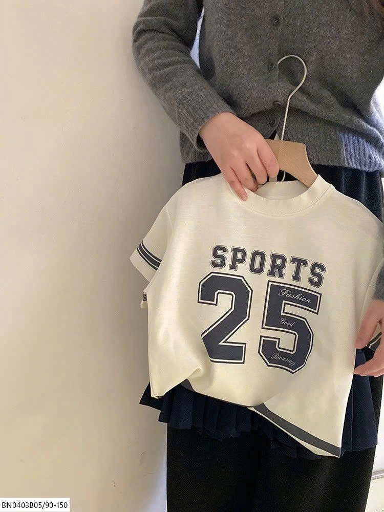 SÉT CHÂN VÁY XẾP LÝ MIX ÁO THUN SỐ 25