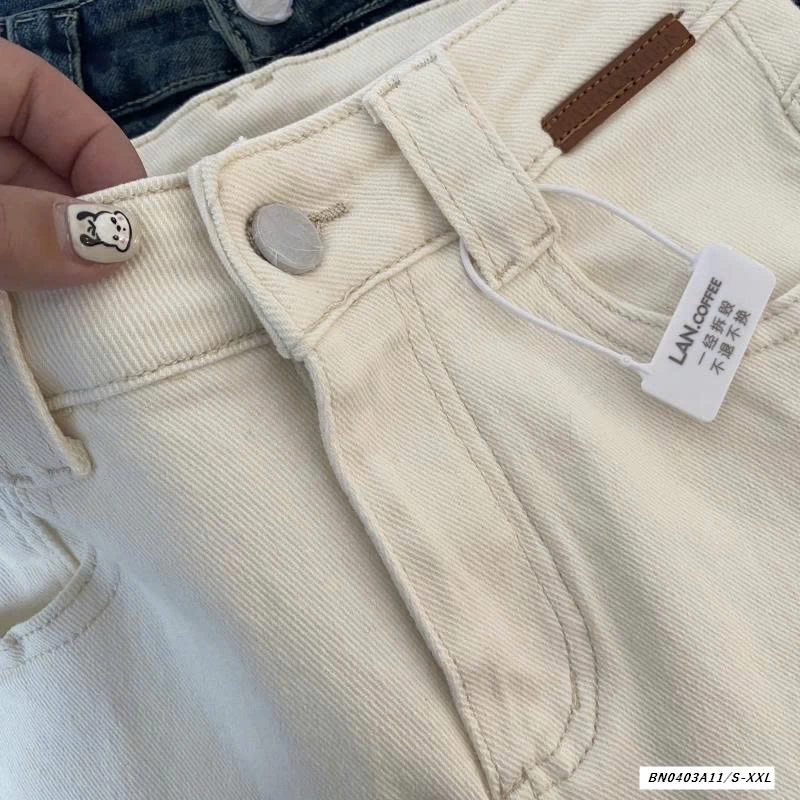 JEANS SUÔNG CẠP CAO