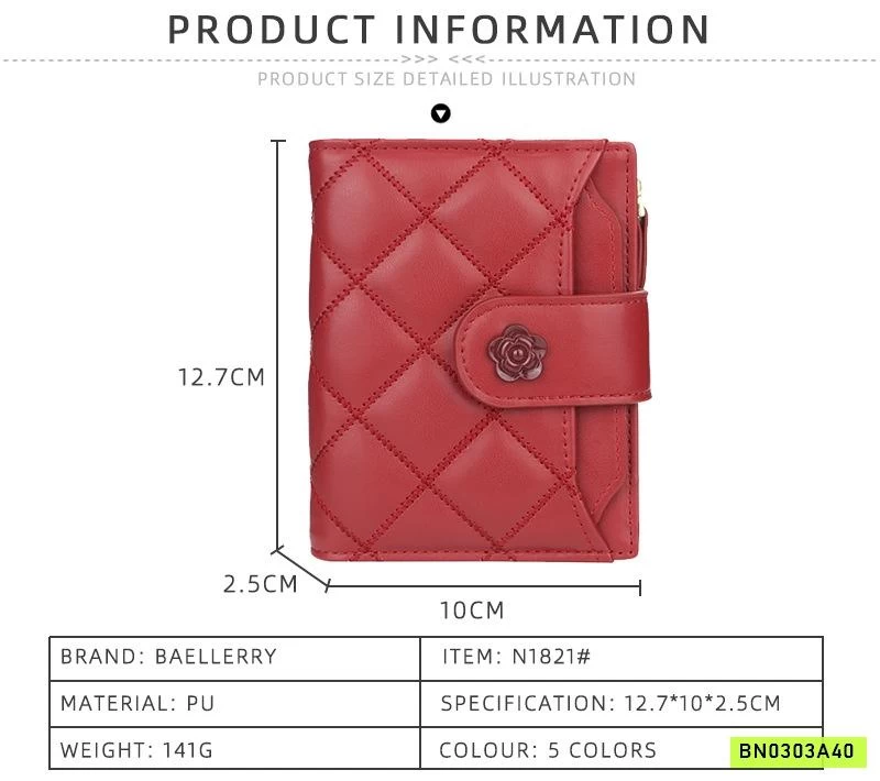 VÍ CẦM TAY HOA TRÀ TRÁM ĐỎ