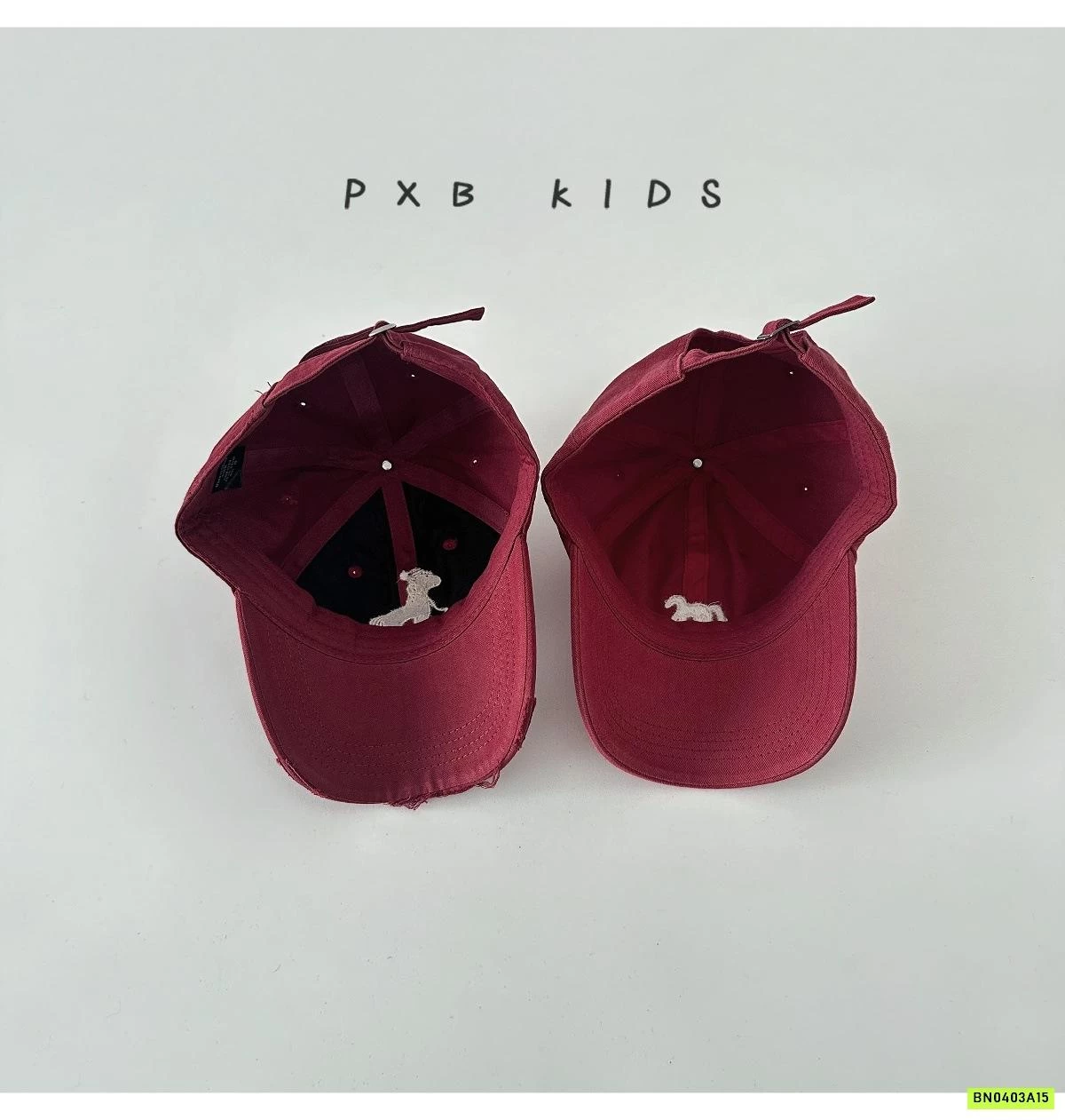 MŨ KẾT ĐỎ ĐÔ THÊU NGỰA