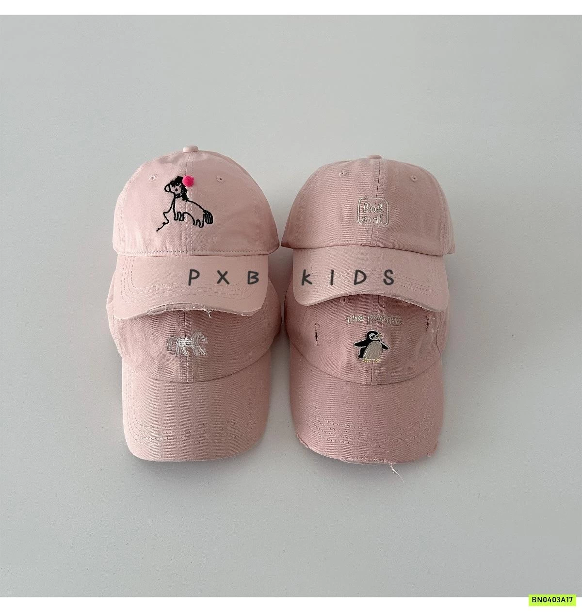 MŨ KẾT TONE HỒNG THÊU