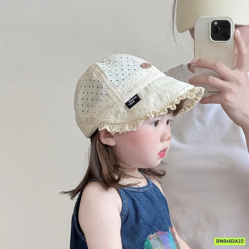 MŨ LƯỠI TRAI TIỂU THƯ VIỀN REN