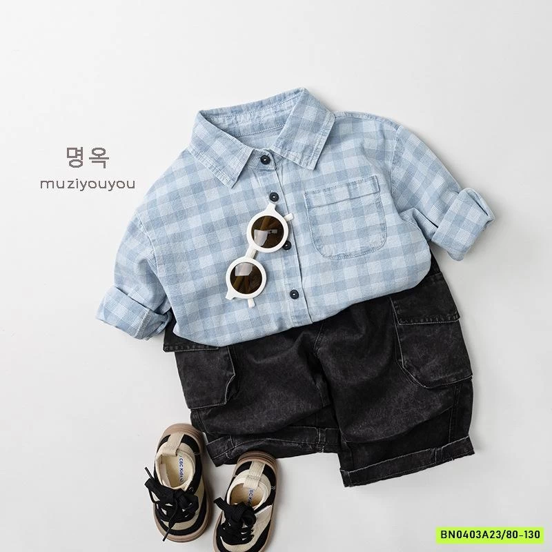 SƠ MI CARO XANH MZYY